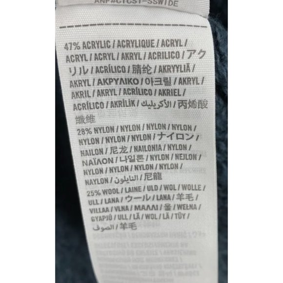 Abercrombie Fitch Sweater Womens Small Wool Cardigan Knit Open Hooded Waterfall - Picture 7 of 8